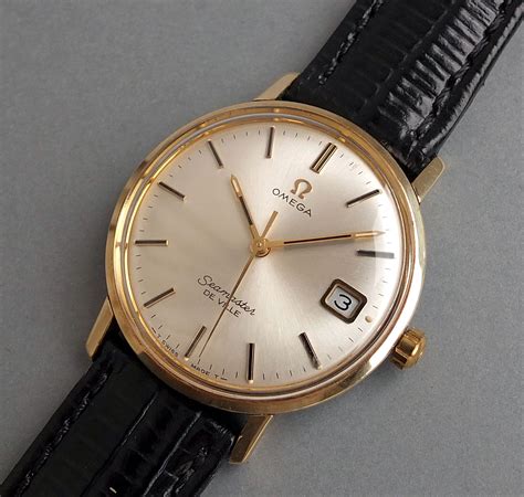 vintage gold omega watches|14k gold omega men's watch.